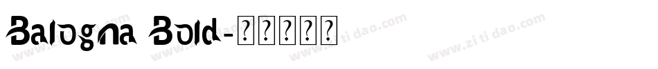 Balogna Bold字体转换